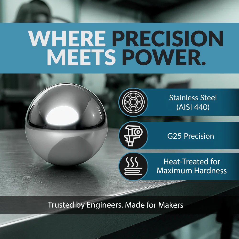 1/4" Inch G25 Precision AISI440 Stainless Steel Bearing Balls - Image 4