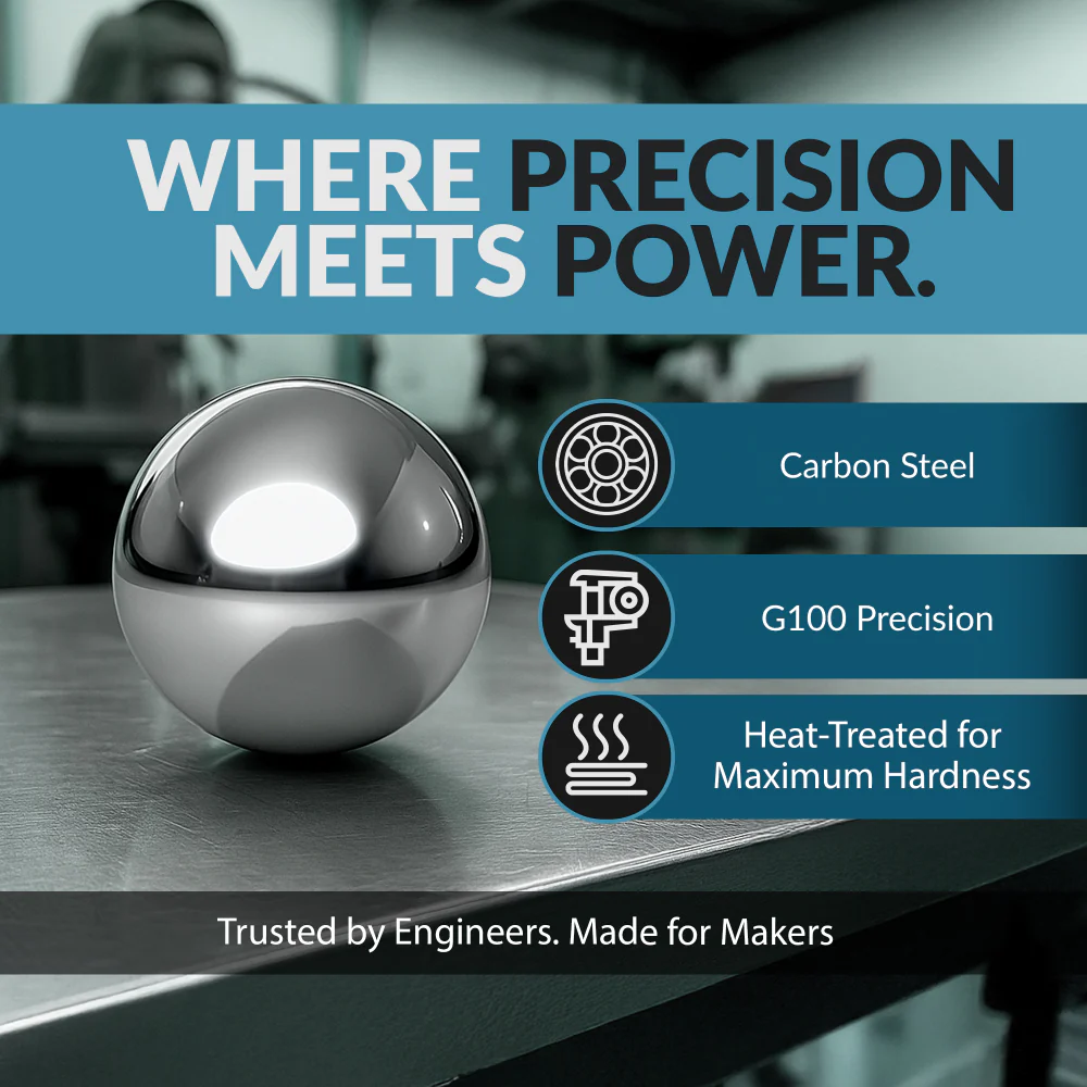 1-1/16" G100 Precision Carbon Steel Bearing Balls - Image 4