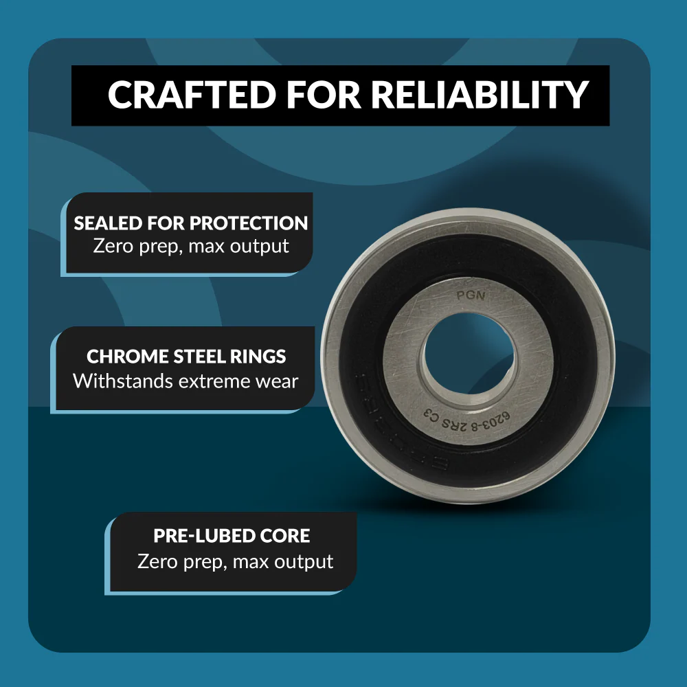 6203-2RS-8 Ball Bearing - C3 Clearance - 1/2"x 40x12 - Image 4