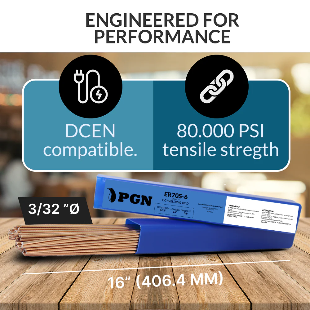 ER70S-6 5LB 3/32" x 16" Mild Steel TIG Welding Rod - Image 4