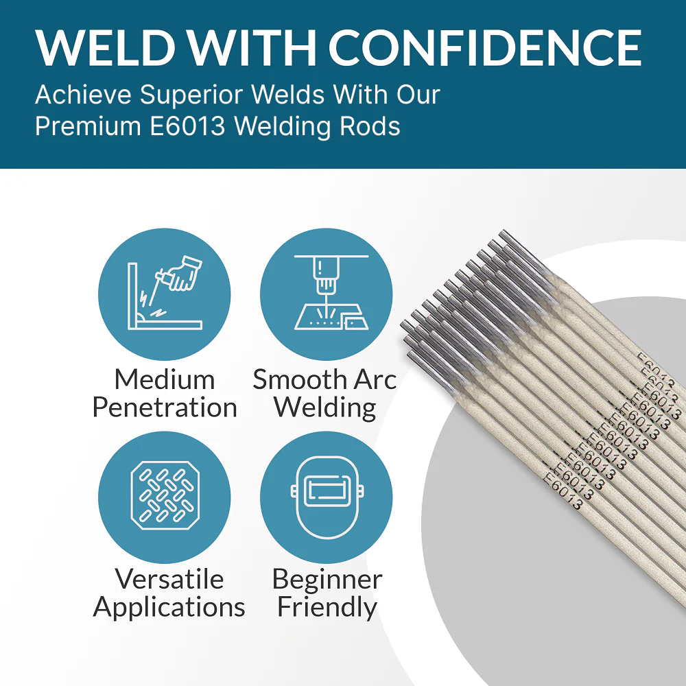 E6013 Welding Rod 1/8" 5LB – Carbon Steel Stick Electrodes - Image 2
