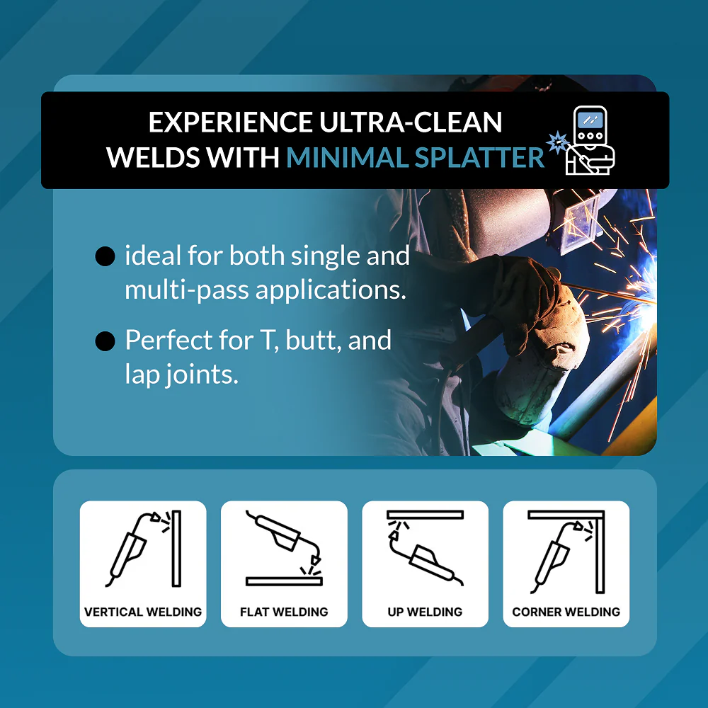 E71T-11 .030" Gasless Flux Core Welding Wire – 10LB - Image 4