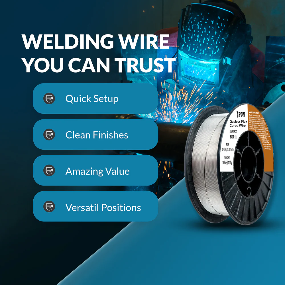 E71T-11 .030" Gasless Flux Core Welding Wire – 10LB - Image 7