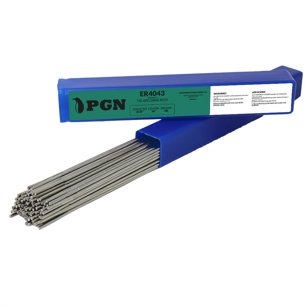 ER4043 Aluminum TIG Welding Rod - 5lbs, 3/32" x 16"