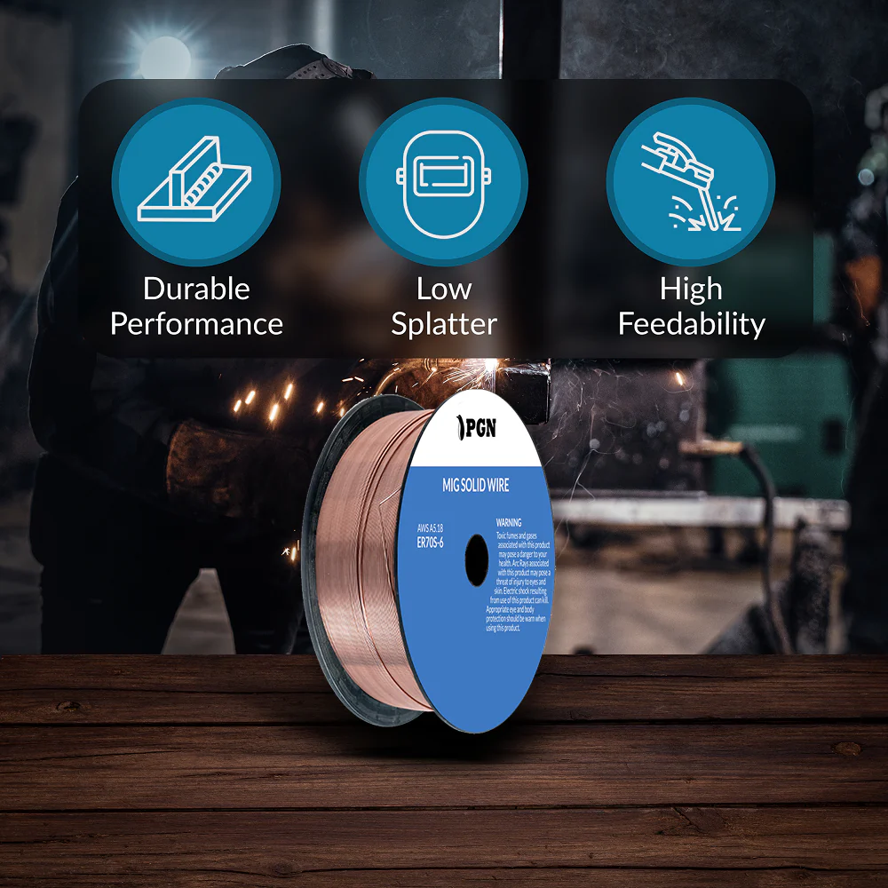 ER70S-6 .023" (0.6 mm) Mild Steel MIG Welding Wire - 2 Lbs Spool - Image 5
