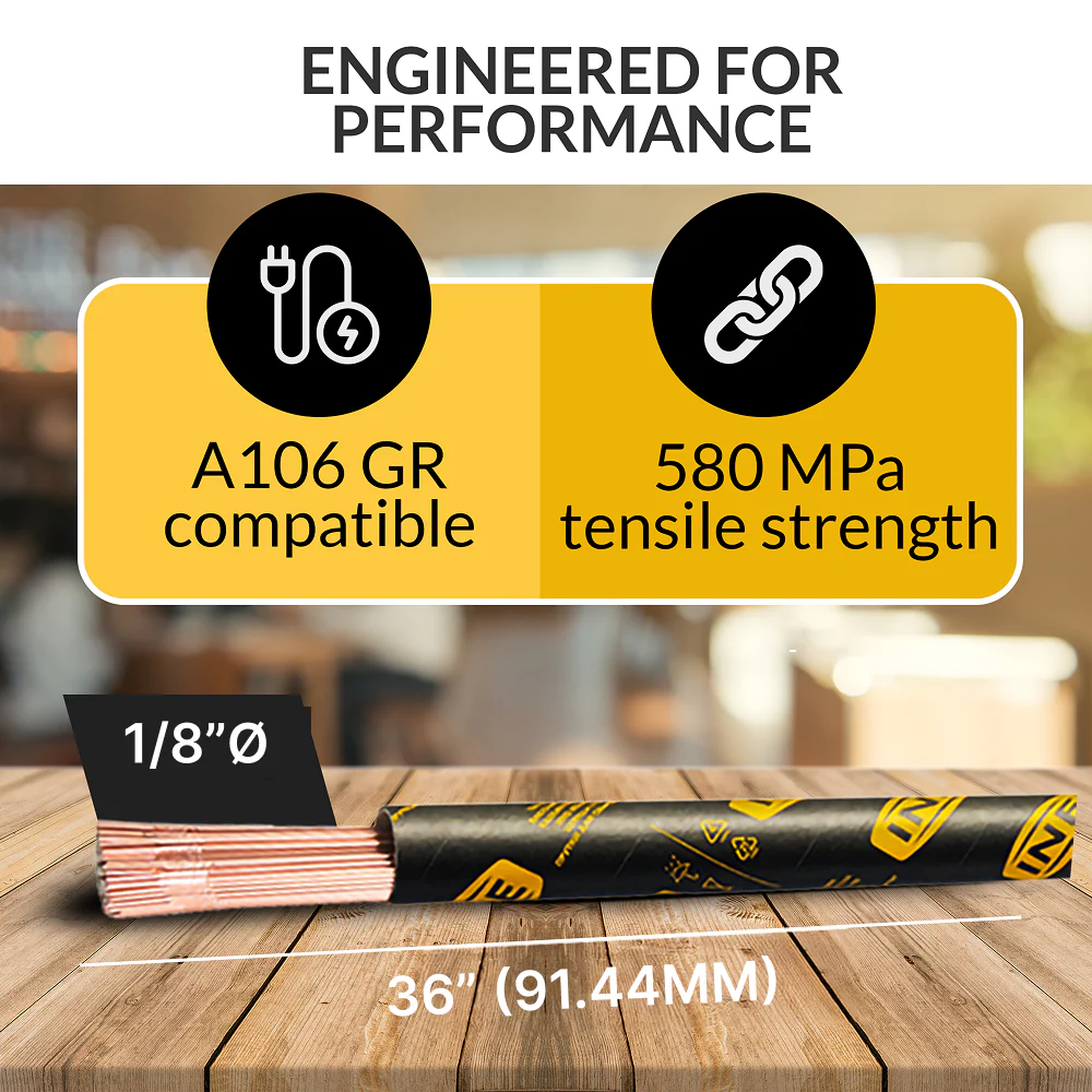 INEFIL ER70S-6 TIG 1/8" × 36" Mild Steel Filler Rods – 10 lb Box - Image 4