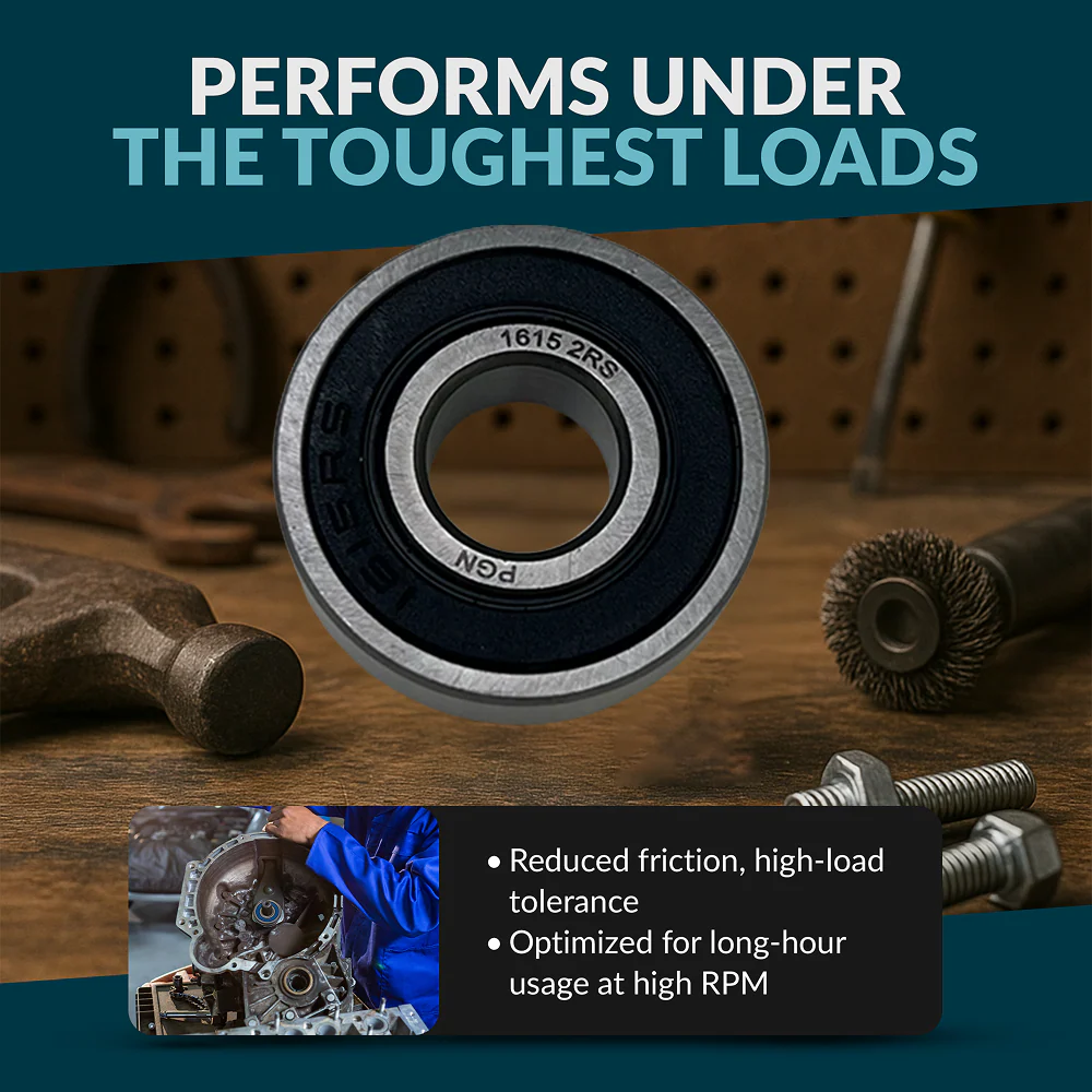PGN 1615-2RS Bearing - C0 Pre-Lubricated Chrome Steel Sealed Ball Bearing - Image 5