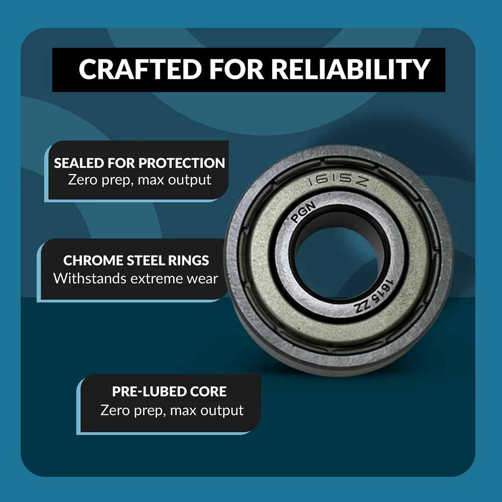 PGN 1615-ZZ Bearing - C0 Pre-Lubricated Chrome Steel Sealed Ball Bearing - Image 3