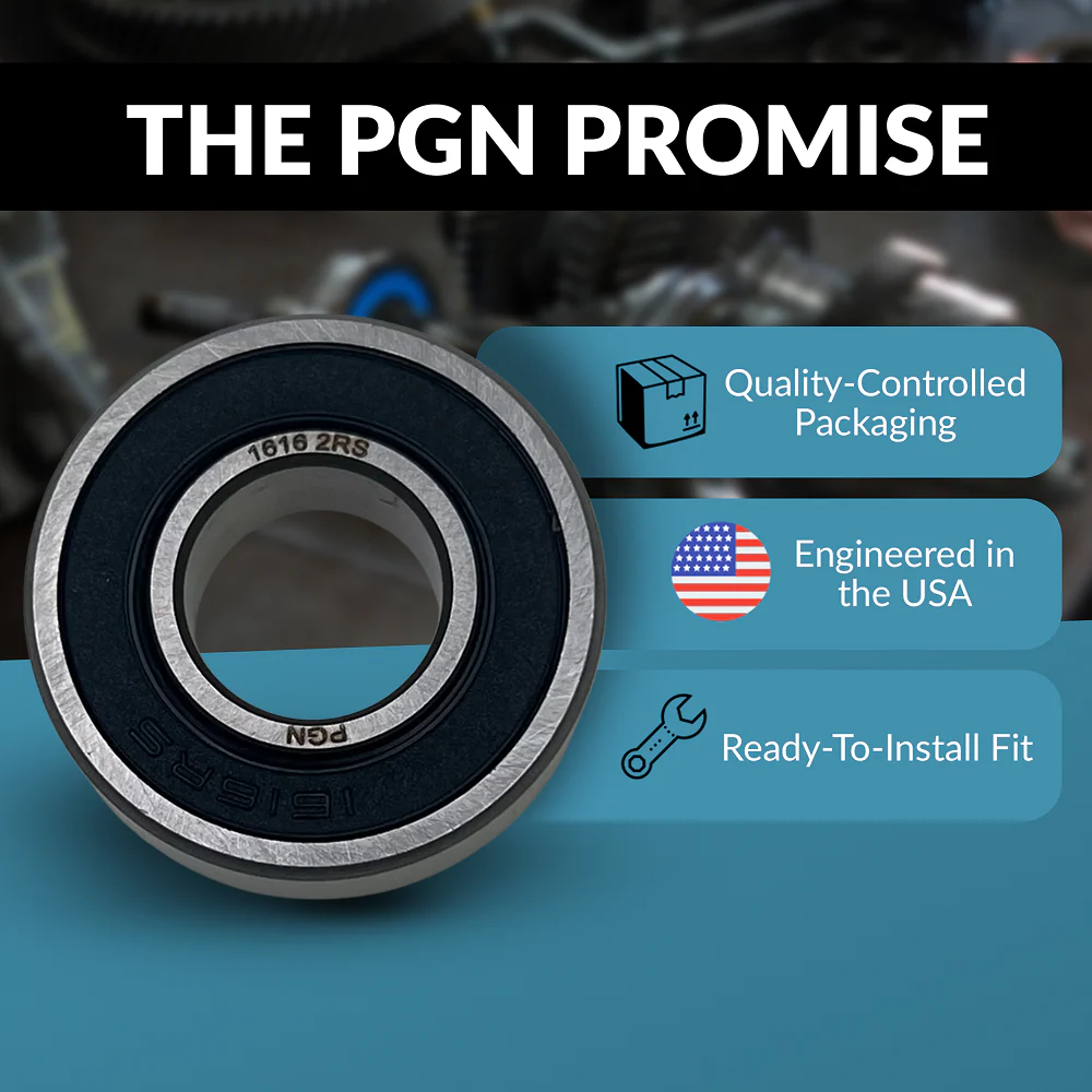 PGN 1616-2RS Bearing - C0 Pre-Lubricated Chrome Steel Sealed Ball Bearing - Image 4
