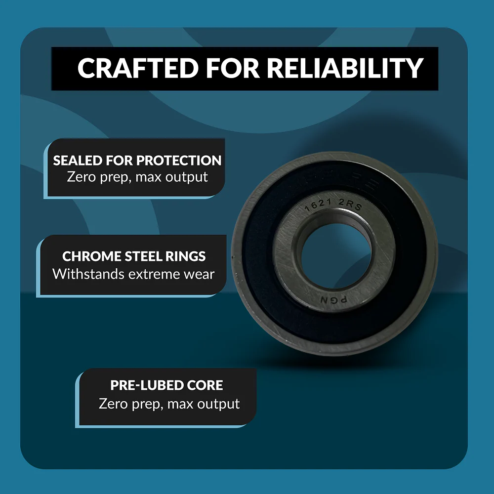 PGN 1621-2RS Bearing - C0 Pre-Lubricated Chrome Steel Sealed Ball Bearing - Image 3