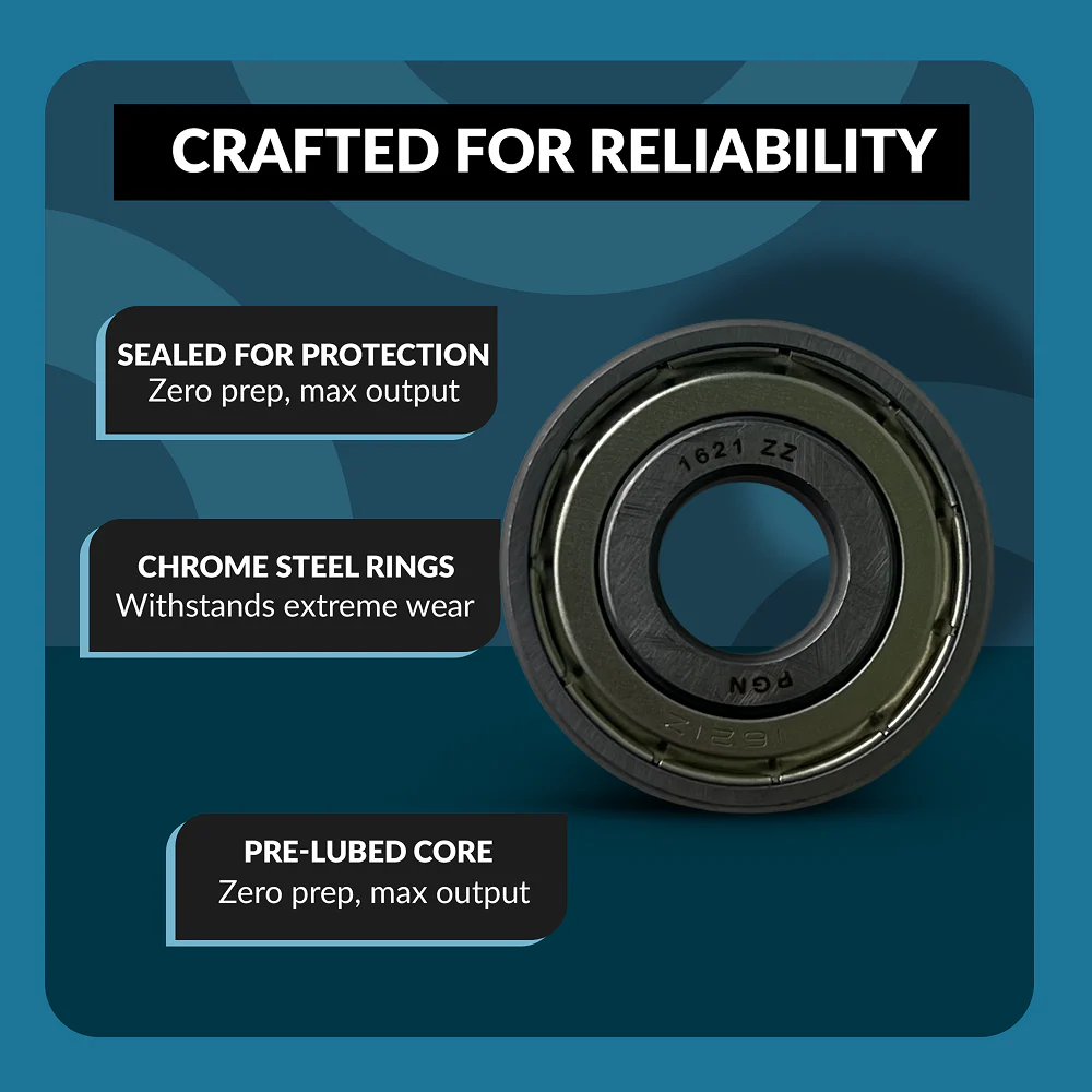 PGN 1621-ZZ Bearing - C0 Pre-Lubricated Chrome Steel Sealed Ball Bearing - Image 3