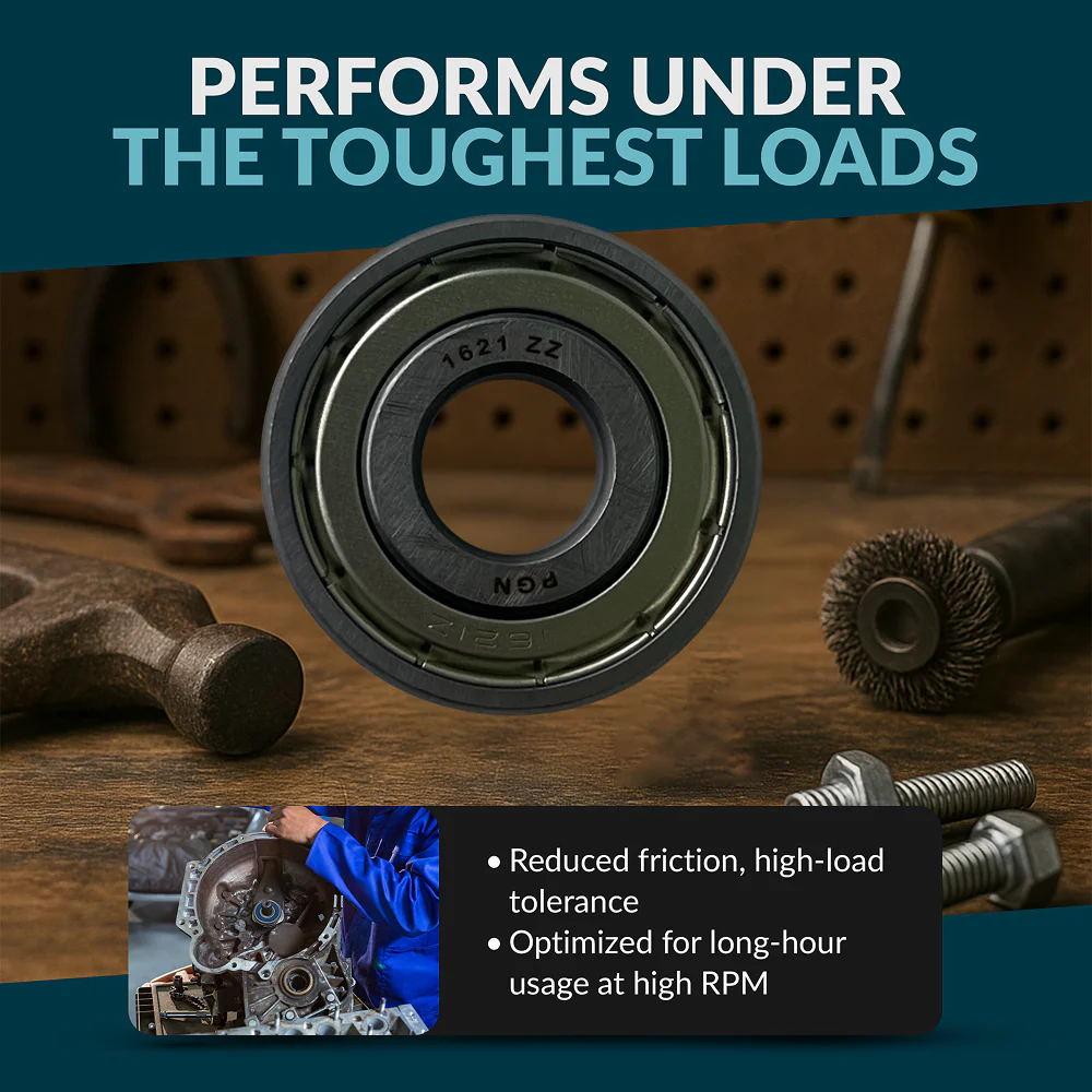 PGN 1621-ZZ Bearing - C0 Pre-Lubricated Chrome Steel Sealed Ball Bearing - Image 5