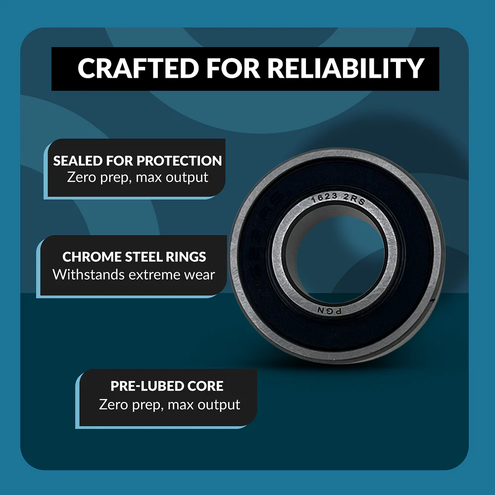PGN 1623-2RS Bearing - C0 Pre-Lubricated Chrome Steel Sealed Ball Bearing - Image 3