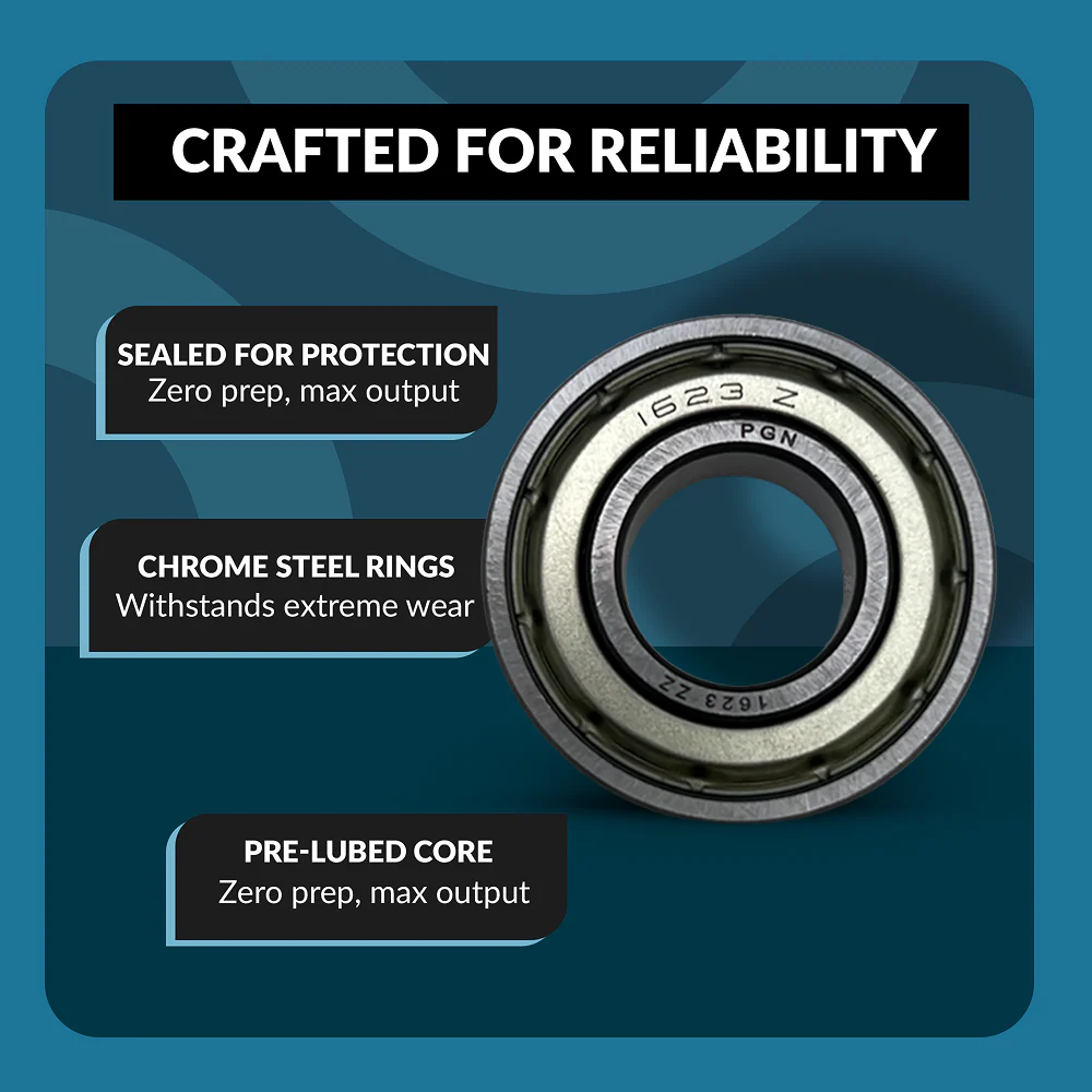 PGN 1623-ZZ Bearing - C0 Pre-Lubricated Chrome Steel Sealed Ball Bearing - Image 3