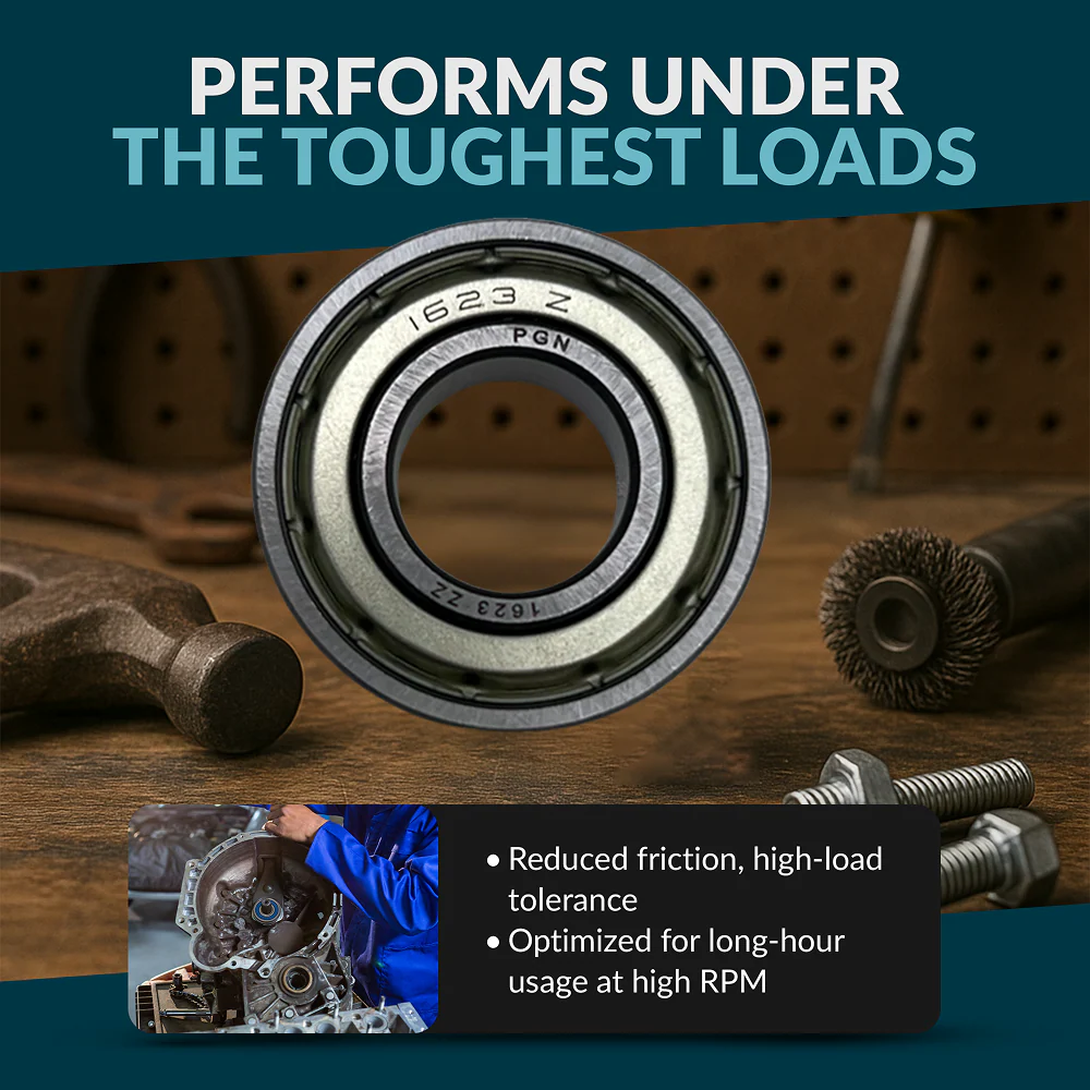 PGN 1623-ZZ Bearing - C0 Pre-Lubricated Chrome Steel Sealed Ball Bearing - Image 5