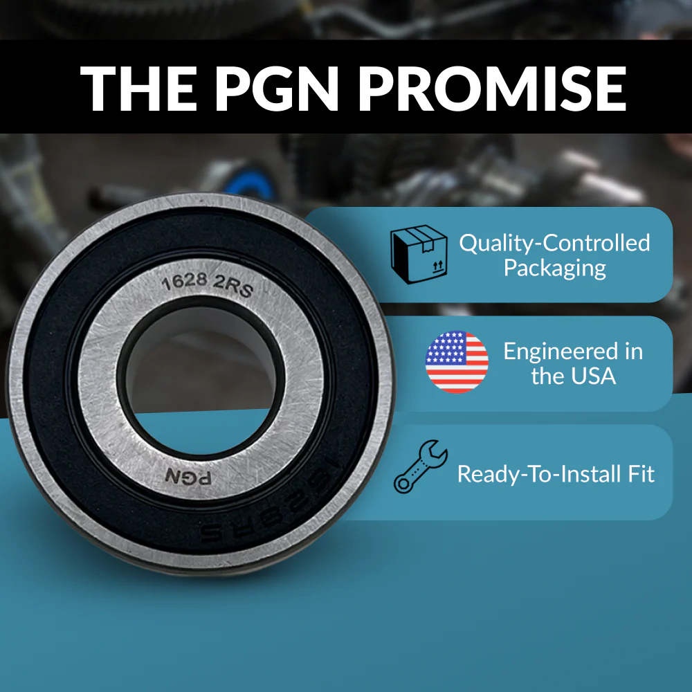 PGN 1628-2RS Bearing - C0 Pre-Lubricated Chrome Steel Sealed Ball Bearing - Image 4