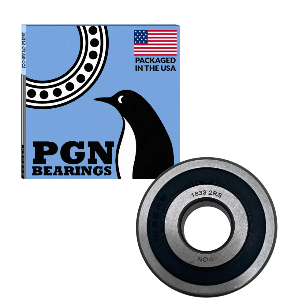 PGN 1633-2RS Bearing - C0 Pre-Lubricated Chrome Steel Sealed Ball Bearing