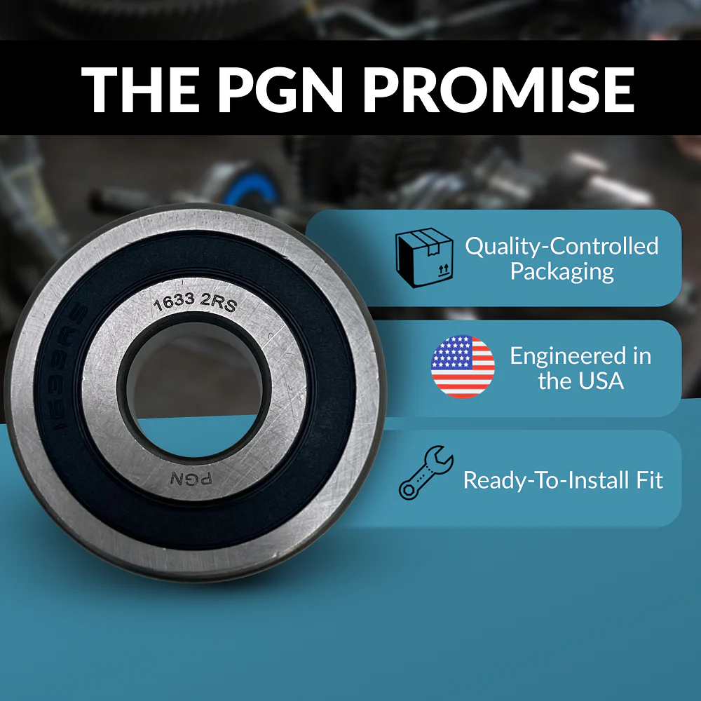 PGN 1633-2RS Bearing - C0 Pre-Lubricated Chrome Steel Sealed Ball Bearing - Image 4