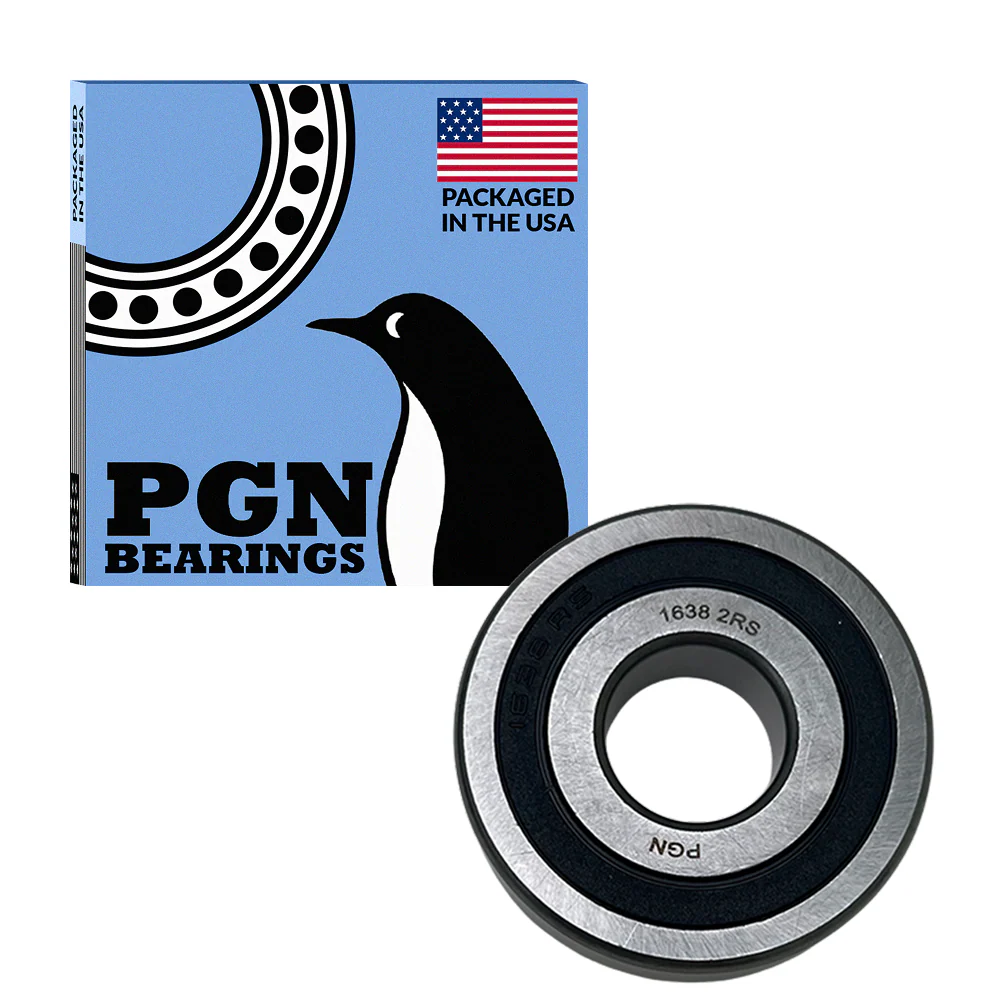 PGN 1638-2RS Bearing - C0 Pre-Lubricated Chrome Steel Sealed Ball Bearing