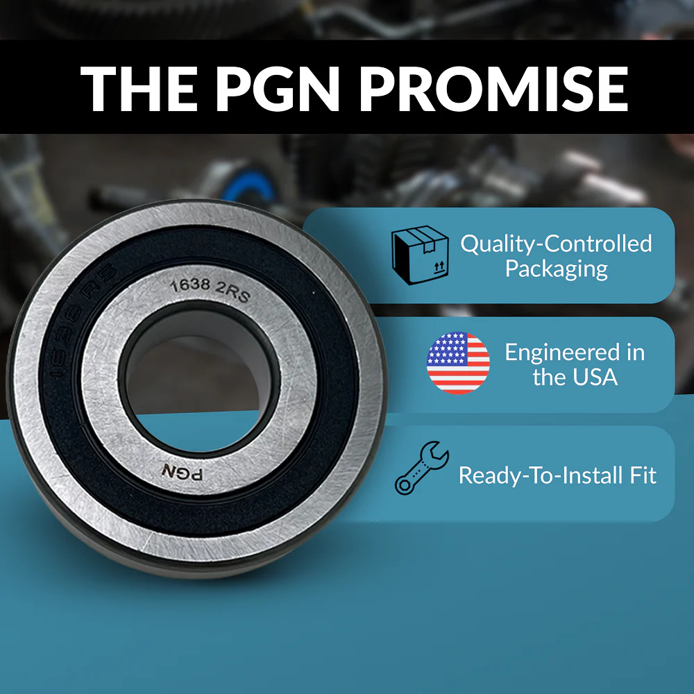 PGN 1638-2RS Bearing - C0 Pre-Lubricated Chrome Steel Sealed Ball Bearing - Image 4
