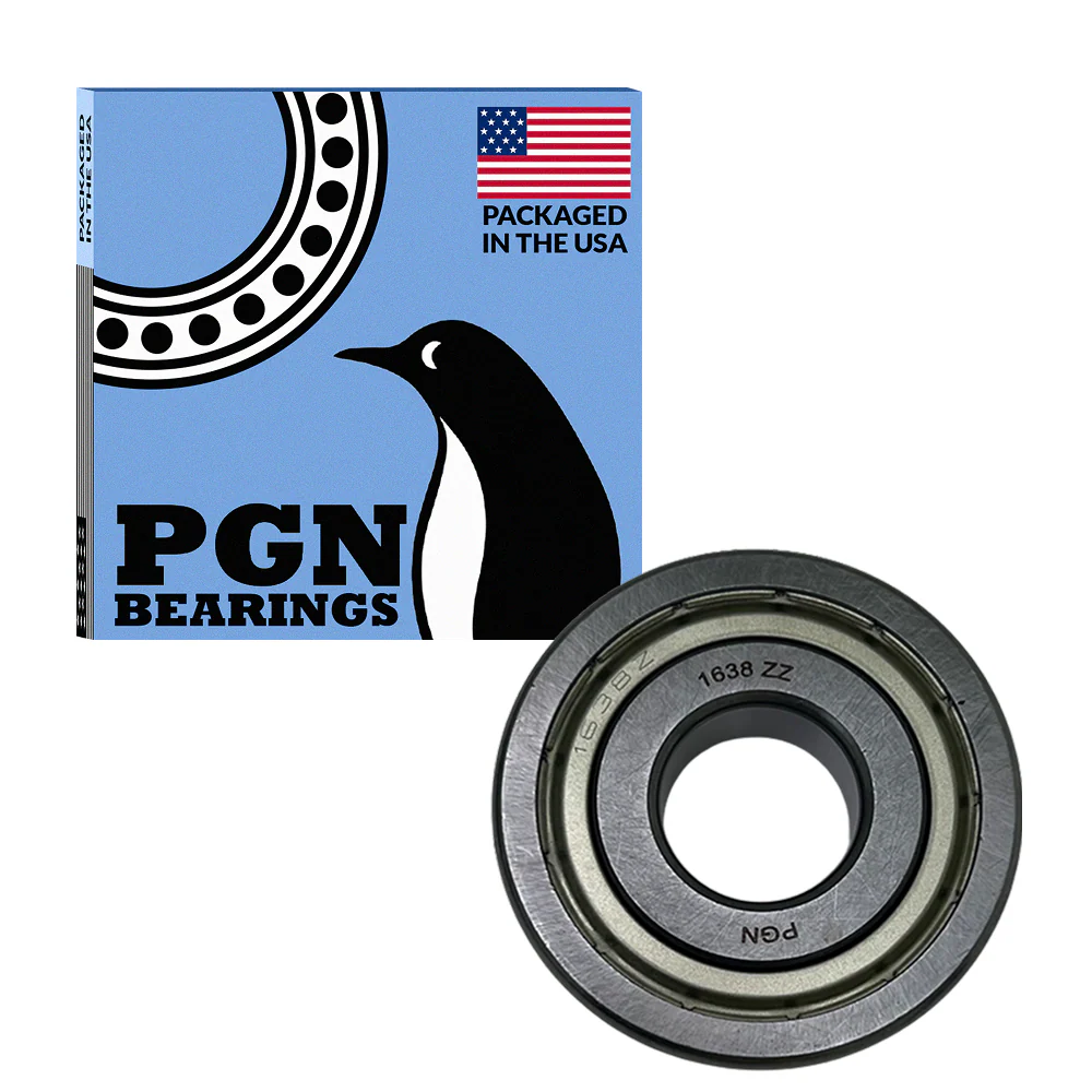 PGN 1638-ZZ Bearing - C0 Pre-Lubricated Chrome Steel Sealed Ball Bearing