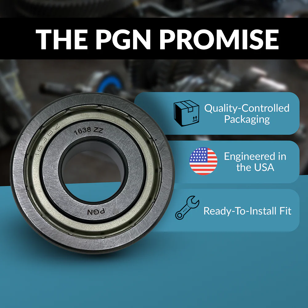 PGN 1638-ZZ Bearing - C0 Pre-Lubricated Chrome Steel Sealed Ball Bearing - Image 4