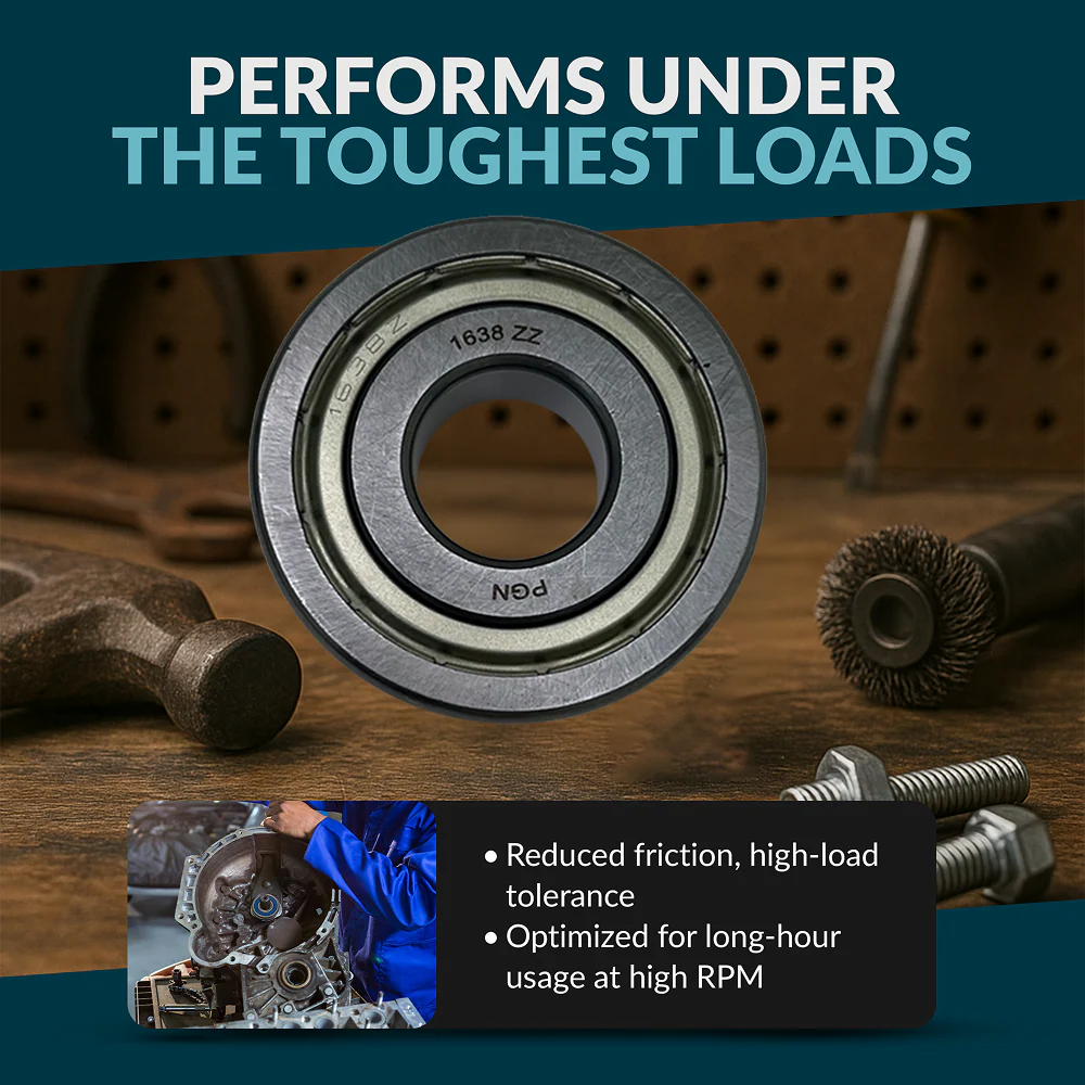 PGN 1638-ZZ Bearing - C0 Pre-Lubricated Chrome Steel Sealed Ball Bearing - Image 5