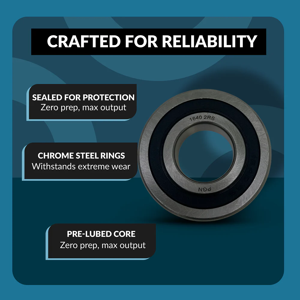 PGN 1640-2RS Bearing - C0 Pre-Lubricated Chrome Steel Sealed Ball Bearing - Image 3