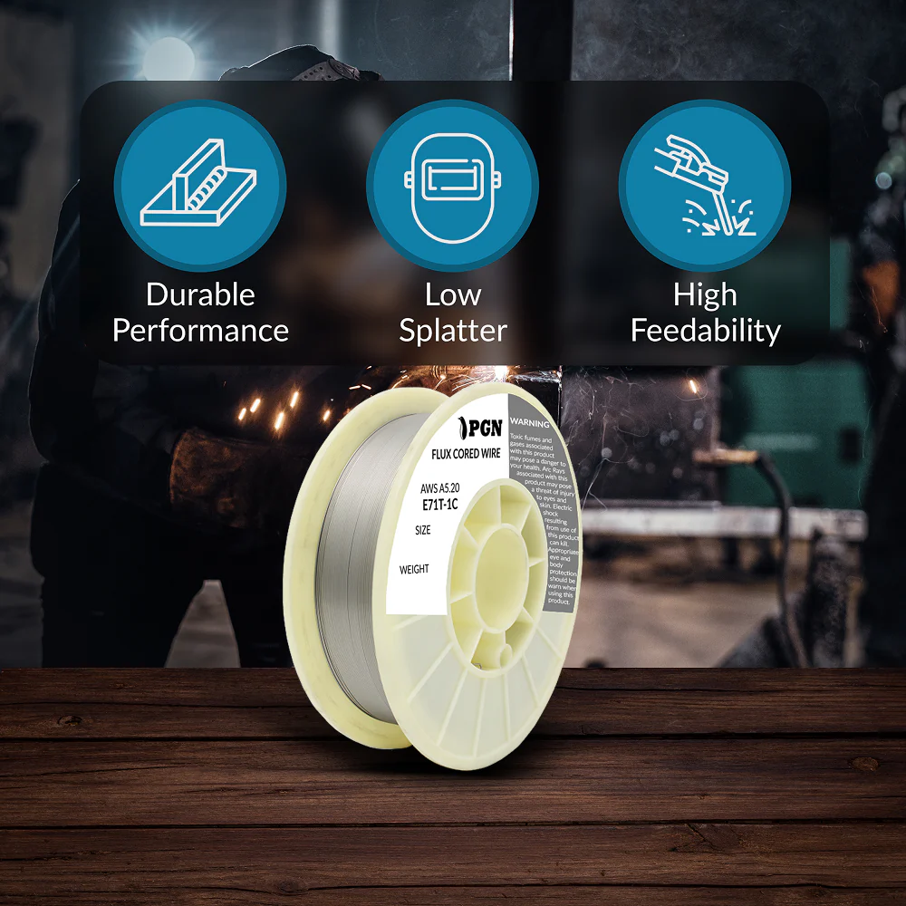 E71T-1C .035" Gas-Shielded Flux Core Welding Wire - 33lbs - Image 5